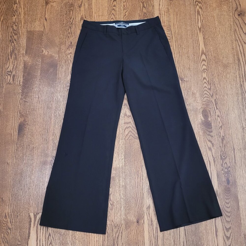 Wide Legged Black Dress Slacks